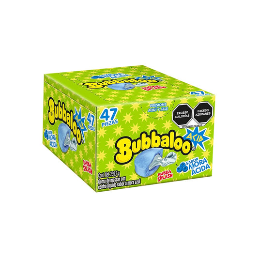 Bubbaloo Chewing Gum | Liquid Center Gum with Intense Flavor - Box of 47 pcs