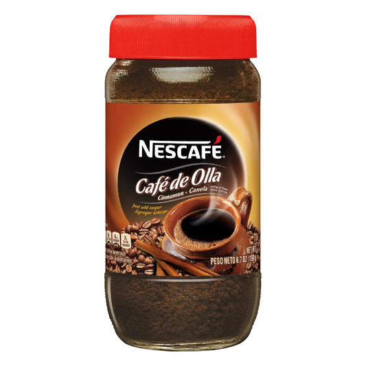 Nescafé Café De Olla, Instant Coffee, Cinnamon, 6.7 Ounce Jar