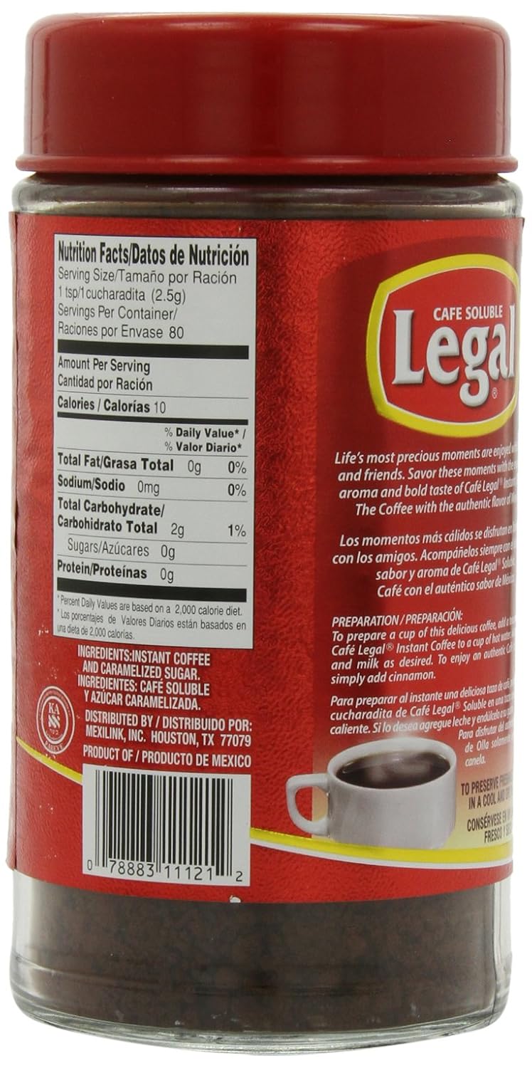 Cafe Legal Instant coffee, 7-Ounce