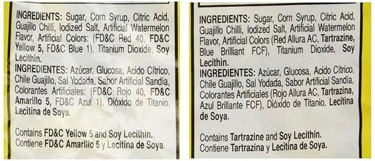 Vero Rebanaditas Paletas Sabor Sandia Hard Candy Chili Covered Lollipops 40 pcs