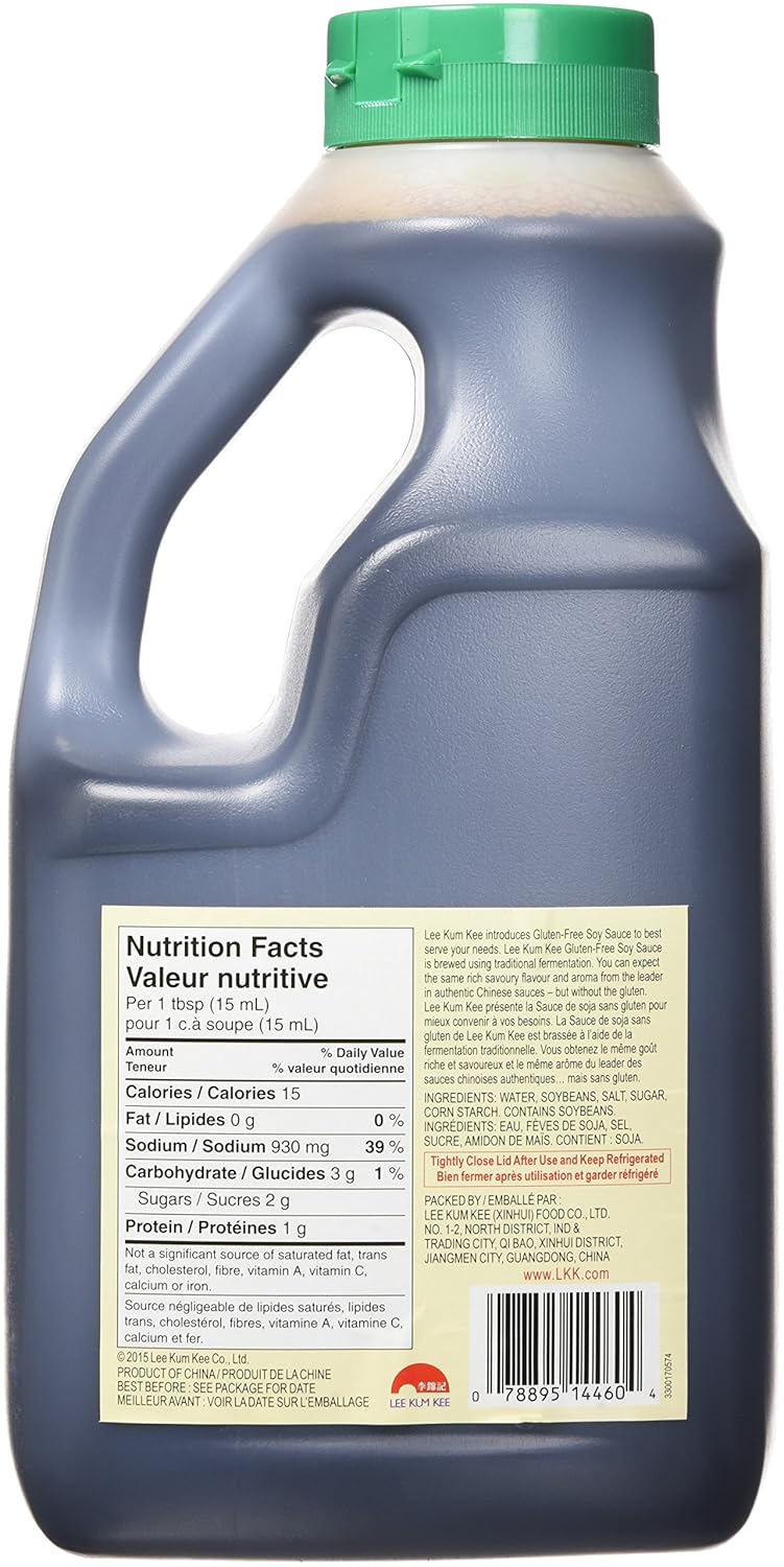 Lee Kum Kee Gluten Free Soy Sauce 1.9L (64 Fl Oz)