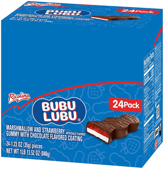 Ricolino Bubulubu – Strawberry Flavored Marshmallow Chocolate Bar