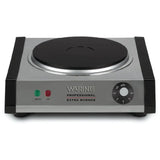 WARING® WEB300 Portable Heavy Duty Cast-Iron Single Burner Countertop, 1300W