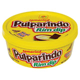 De La Rosa Pulparindo Rim Dip Paste With Real Fruit, Great for fruit, candy, cocktails, micheladas, and more! 8 Oz (8 Oz, ORIGINAL)