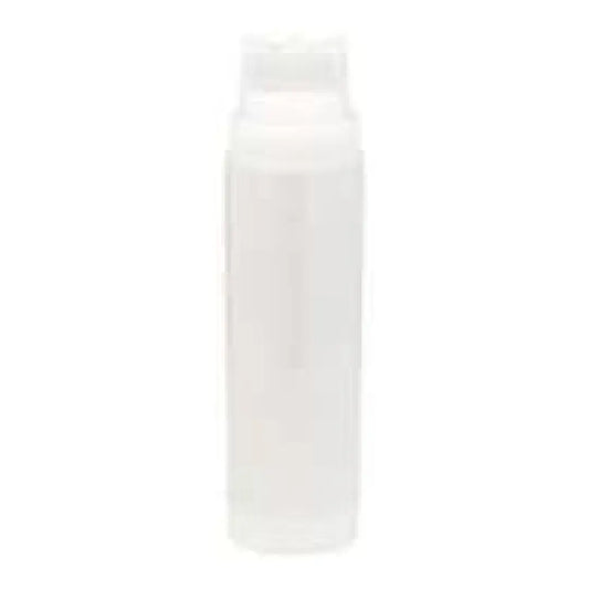 Tablecraft 12463C3F Squeeze Bottle - Double-End, Wide Mouth, 24 oz., Clear