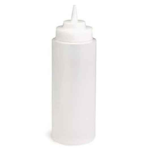Tablecraft 3263C Widemouth 32 Oz. Natural Standard Tip Squeeze Bottle-3263C
