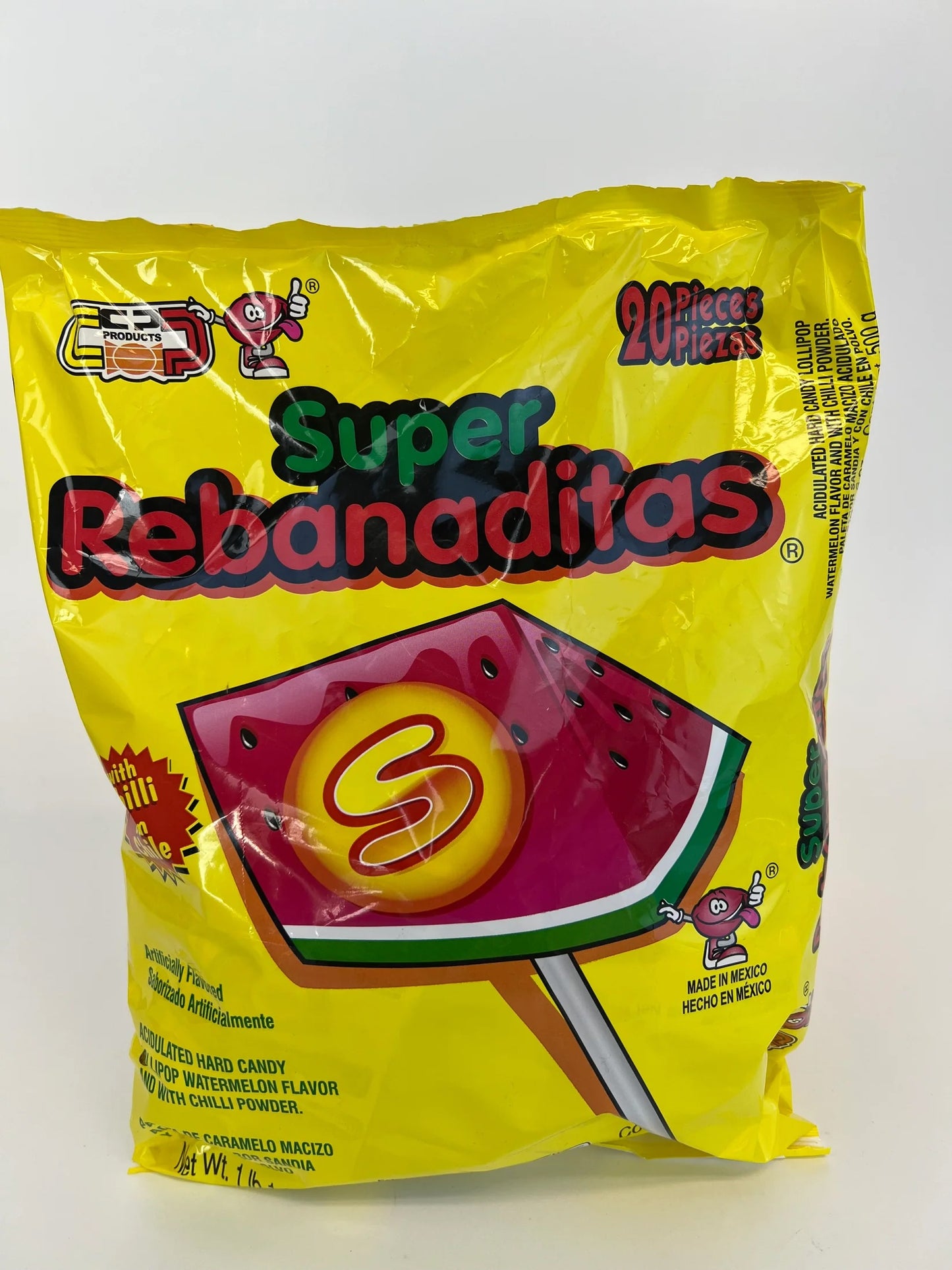 Super Rebanadita | Tangy and Spicy Mexican Lollipops - 20 pcs