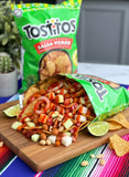 Tostitos Salsa Verde 10 Pack (65grams/2.29oz each) Original Sabritas Mexican Edition Version Tostilocos Chili Corn Tortilla Chips Snacks