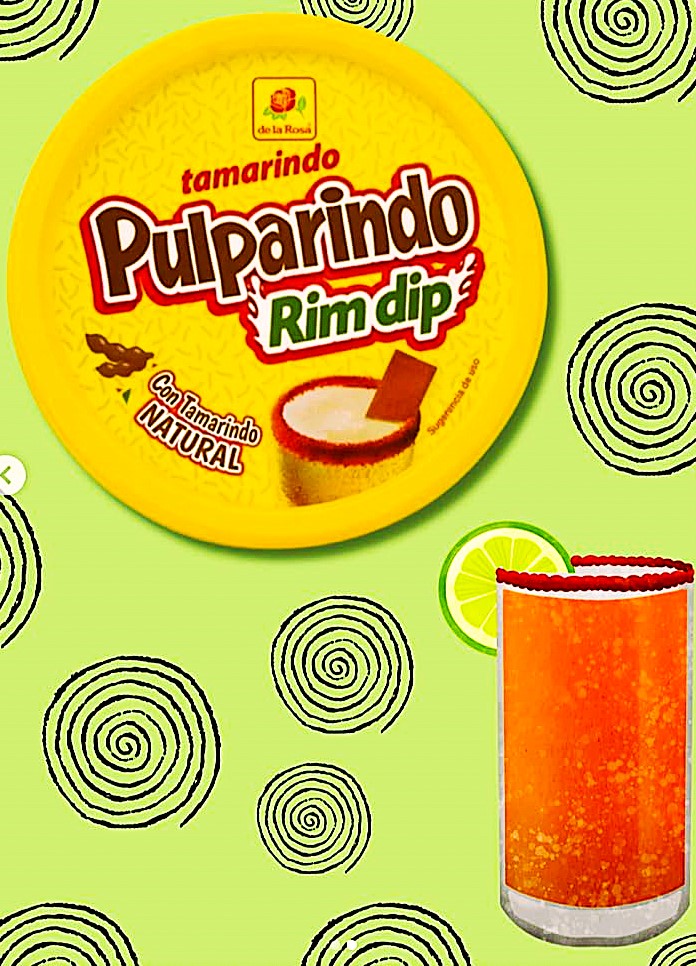 De La Rosa Pulparindo Rim Dip Paste With Real Fruit, Great for fruit, candy, cocktails, micheladas,8 Oz (8 Oz, ORIGINAL 2 packs)