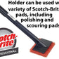 3M Scotch-Brite Griddle Cleaning, Quick Clean Heavy Duty Scour Pad, 4 in x 5.25 in, 6 Pads/Pack, For Baked On Food and Cooking Oils, Use on Hot or Cool Griddle