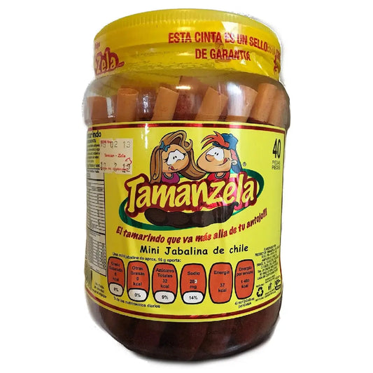 Tamanzela - Tamarind Candy Sticks | Spicy Tamarind Banderillas – 40 pcs