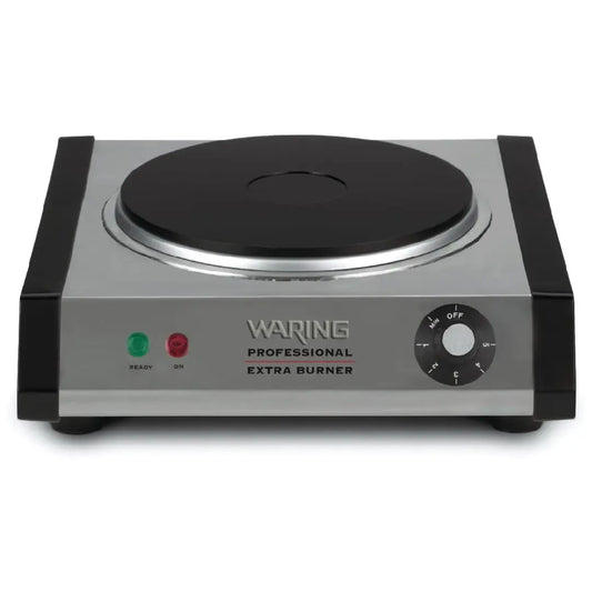WARING® WEB300 Portable Heavy Duty Cast-Iron Single Burner Countertop, 1300W